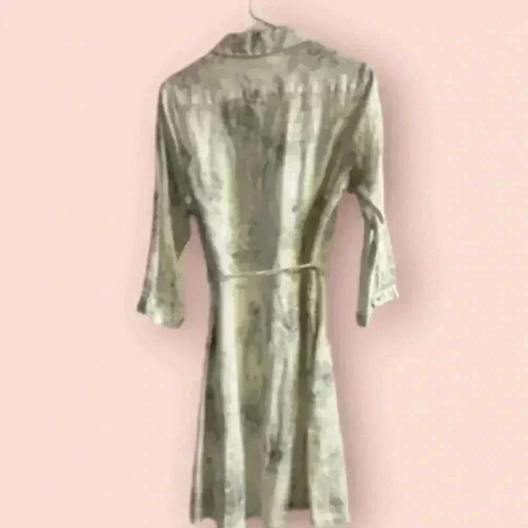 NWT Malvin I ❤️ Linen gray roses dress - Picture 2 of 5